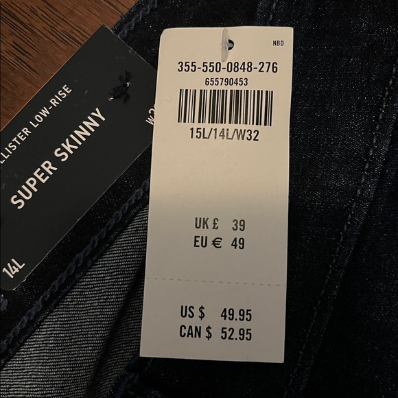 Hollister Dark Wash Super Skinny Jeans - Picture 3 of 5
